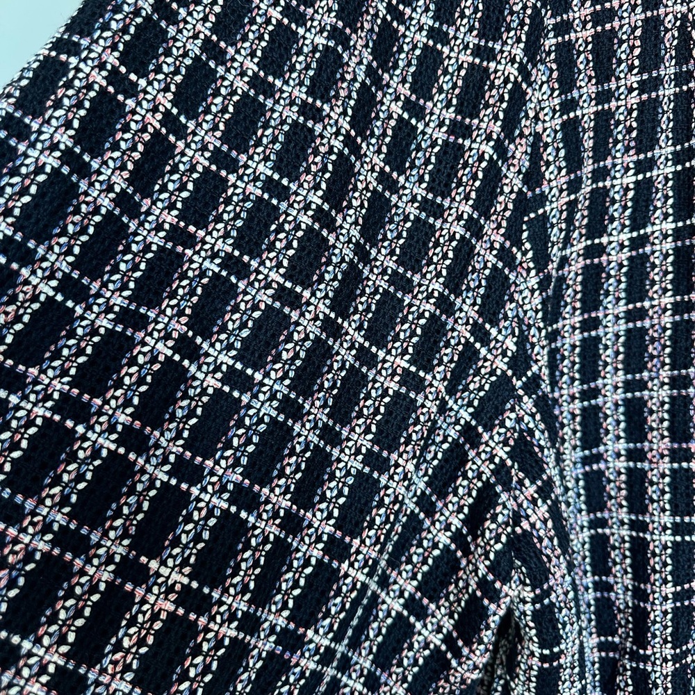 Iris & Ink ($395) High Waist Tweed Culottes Wool Pleated Cropped Pants Sz 4 - Picture 9 of 11
